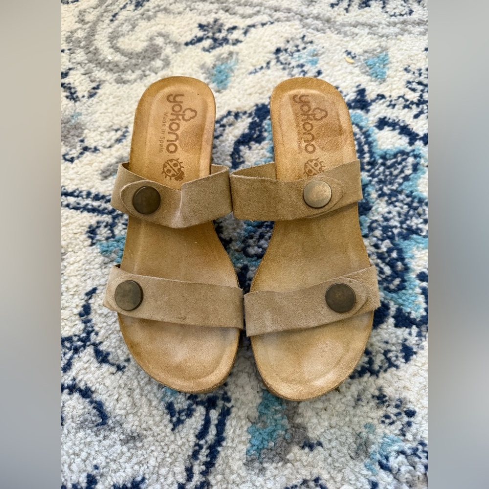 Yokono Tan leather Heeled Sandals